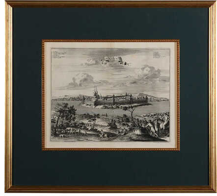 Вид Торжка. 1719. Гравюра резцом, офорт; 31 × 37,4 см